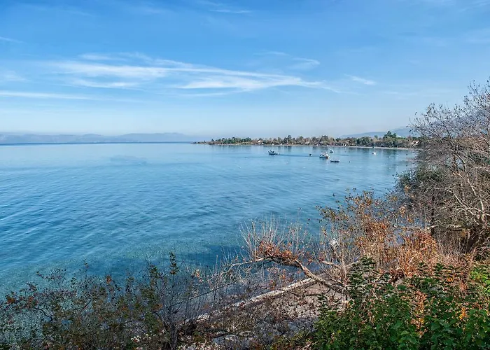 아파트 Dimitropoulos Seafront Apartments-Elaionas Beach Near Diakopto *