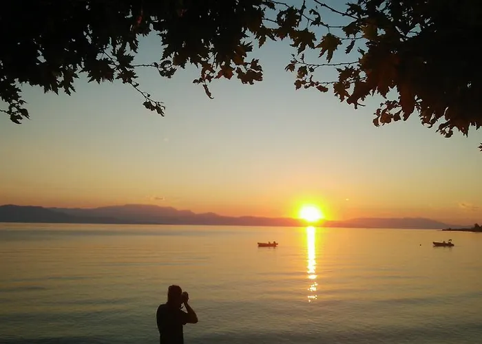 아파트 Dimitropoulos Seafront Apartments-Elaionas Beach Near Diakopto *